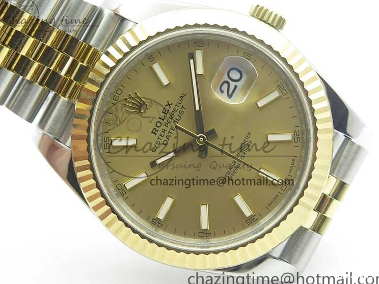 0513 DateJust 41 126333 SS YG ARF 1:1 Best Edition 904L Steel YG Lumed Dial on Jubilee Bracelet A Vibrant 3223